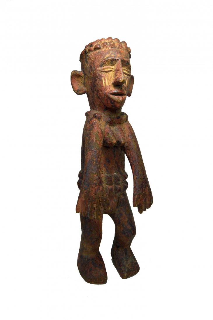 UNUSUAL NIGERIAN FEMALE SCULPTURE, AFRICAN ART (1 of 4)