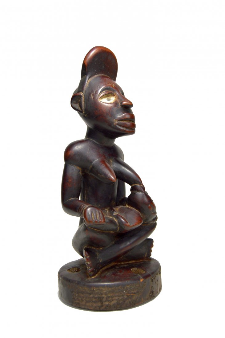 KONGO PHEMBA MATERNITY SCULPTURE, AFRICAN ART (1 of 4)