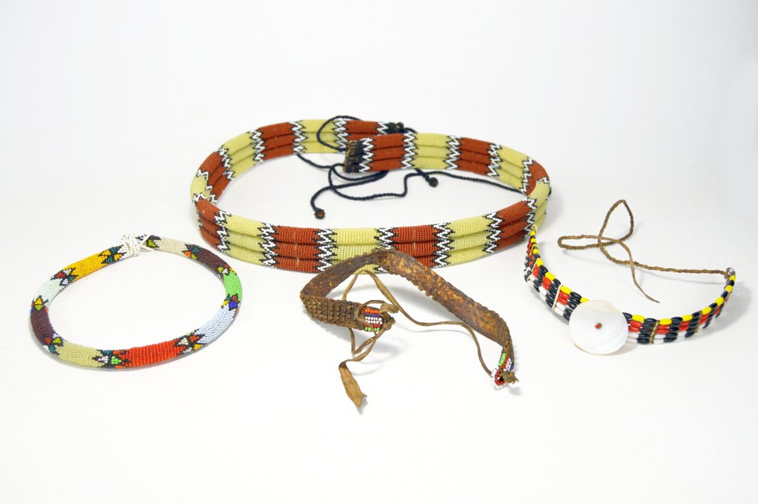 COLLECTION OF OLD ZULU BEADS #1 AFRICAN ADORNMENT (1 of 4)