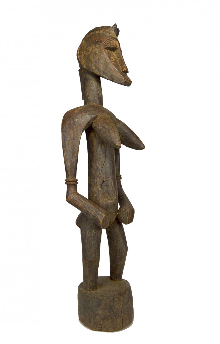 SENUFO DEBLE RHYTHM POUNDER FEMALE ANCESTOR SCULPTURE (1 of 9)