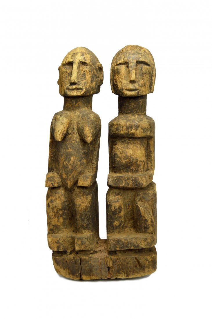 Archaic Old Dogon Primordial Couple Sculpture, African (1 of 10)