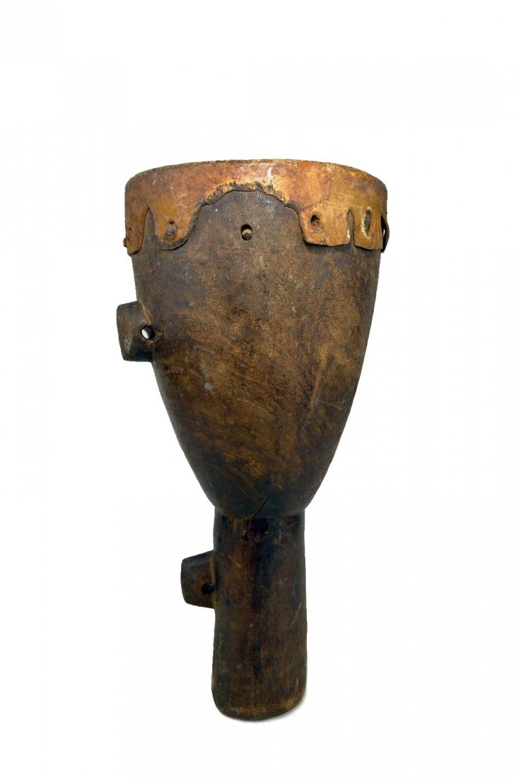 Very Rare Old Makonde Ceremonial Drum, African Art (1 of 8)