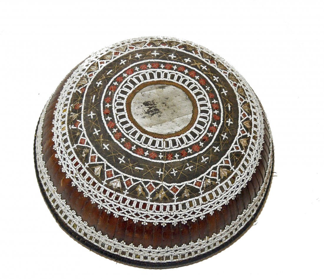 Antique Beaded Basket Covering for Offerings from Bali (1 of 4)