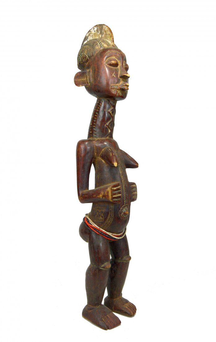 Lady in Red, Kulongo Queen, Fine African Female figure (1 of 6)