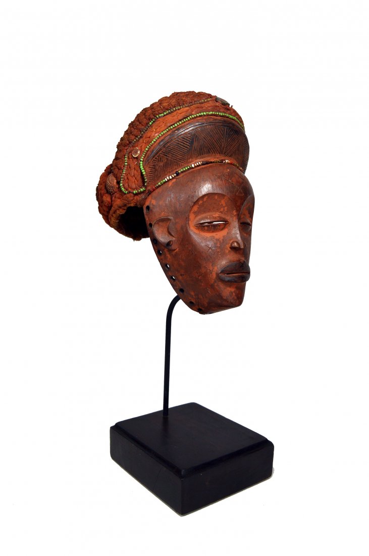 A Fine Chokwe Pwo African Mask on Stand (1 of 9)