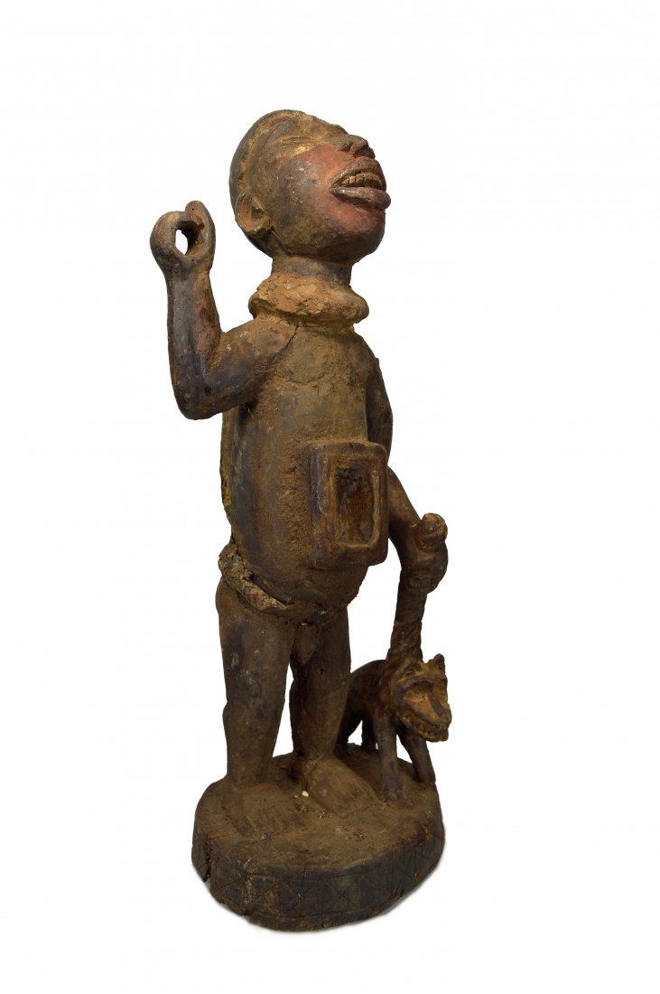 Kongo Magic Sculpture with Canine, African Tribal Art (1 of 6)