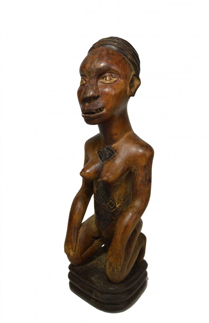 A Yombe Kneeling Female Devotee, African Art (1 of 6)