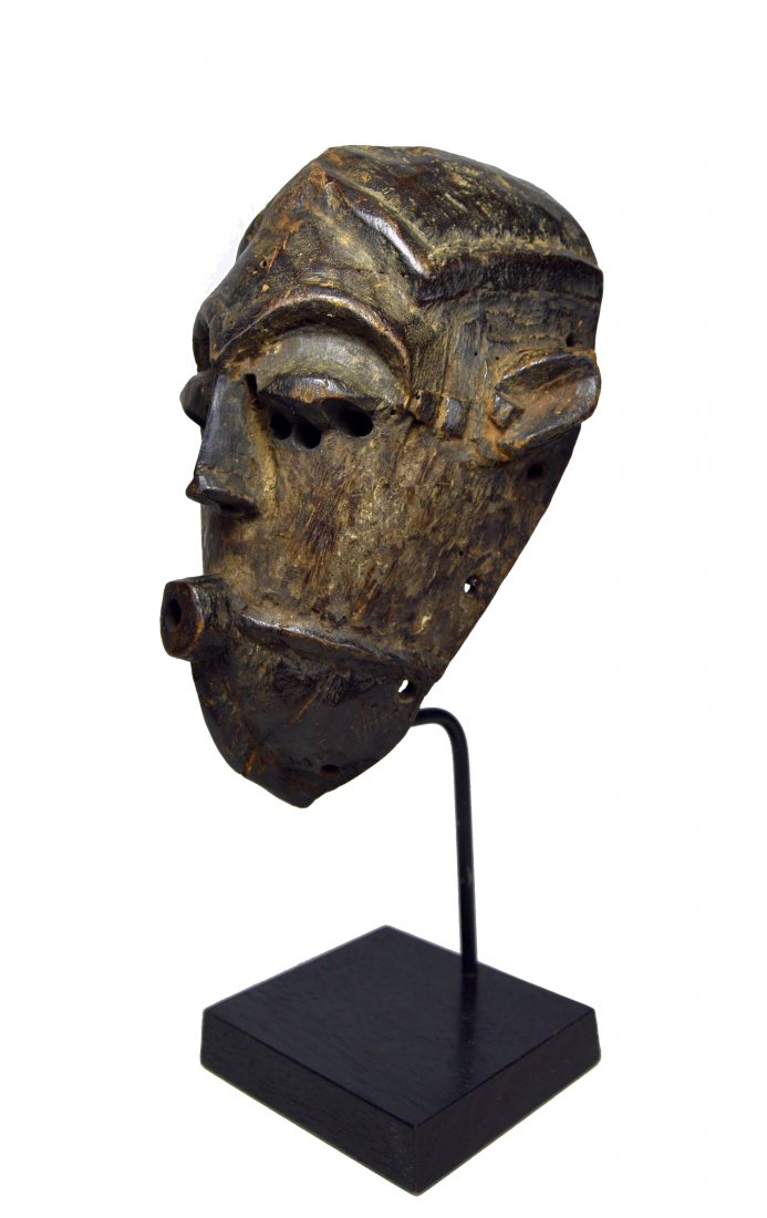 Old Kuba Style African Mask on Display Stand (1 of 6)