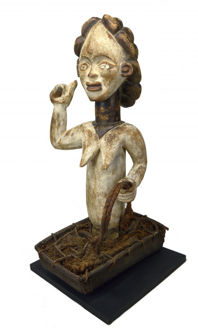 A Fang Reliquary Sculpture in Basket, African Art (1 of 7)