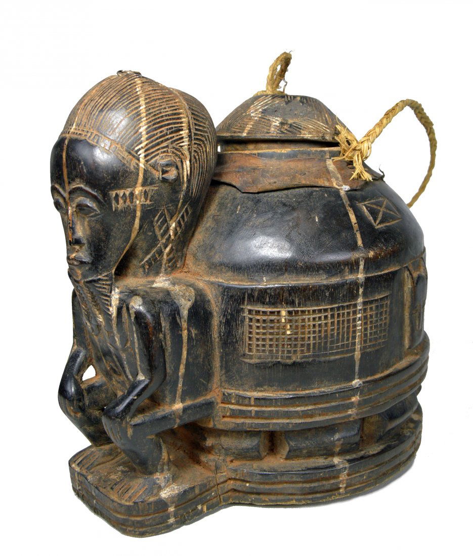 Rare Baule Mouse Oracle Vessel, African Tribal Art (1 of 7)