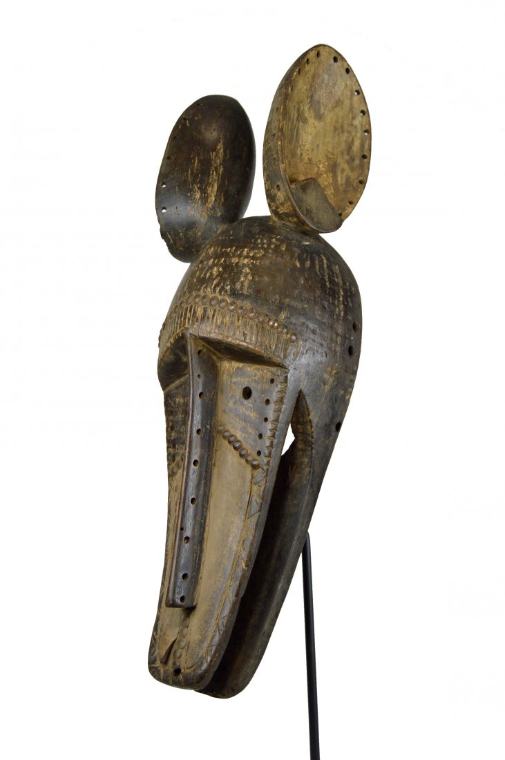 Charming Bamana Hyena African Mask, African Art (1 of 12)