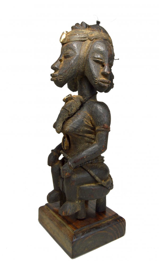 A Senufo Magic Fetish with 5 Heads, African Art (1 of 5)