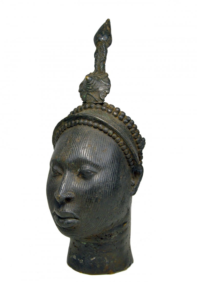 Yoruba Bronze Head of Ife, African Tribal Art (1 of 6)