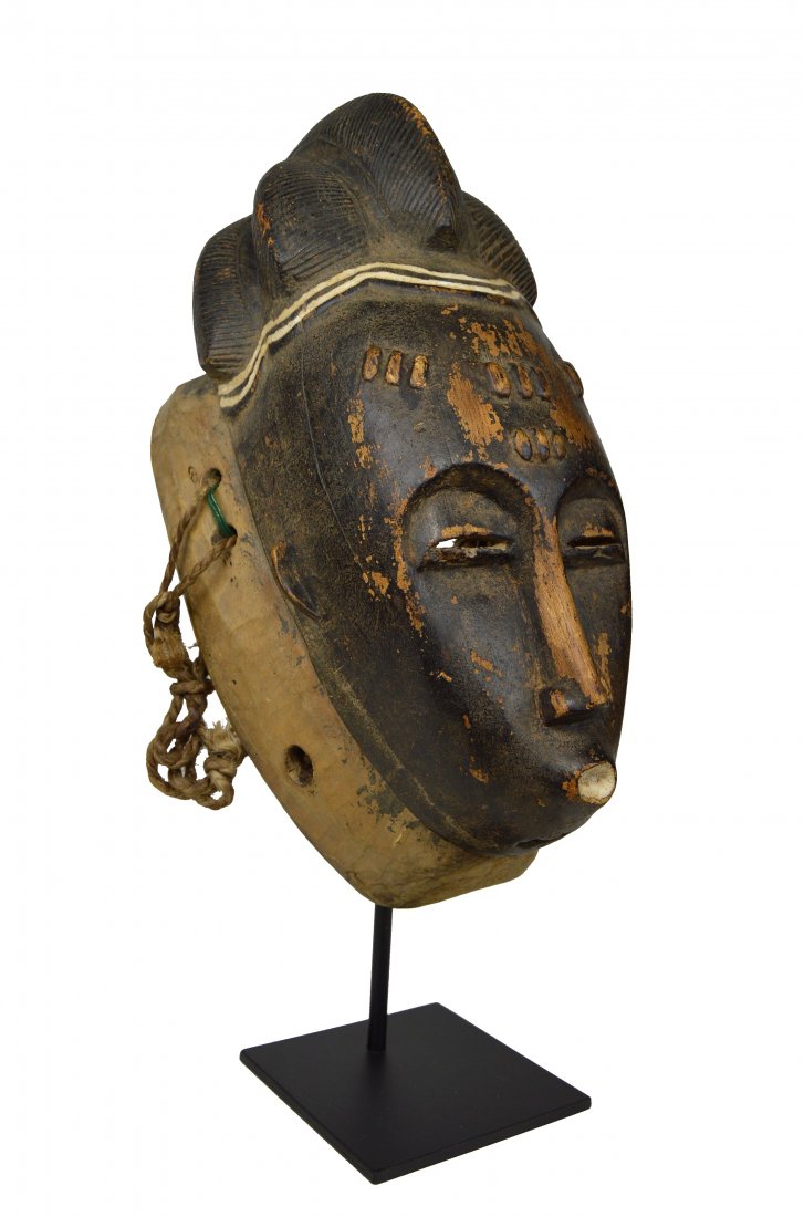 A Rare Old Field Used Baule mask, Ex Gansler Collection (1 of 10)