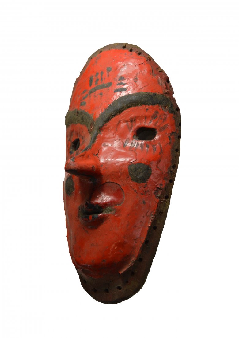 A Field Used Red Chewa African mask (1 of 7)
