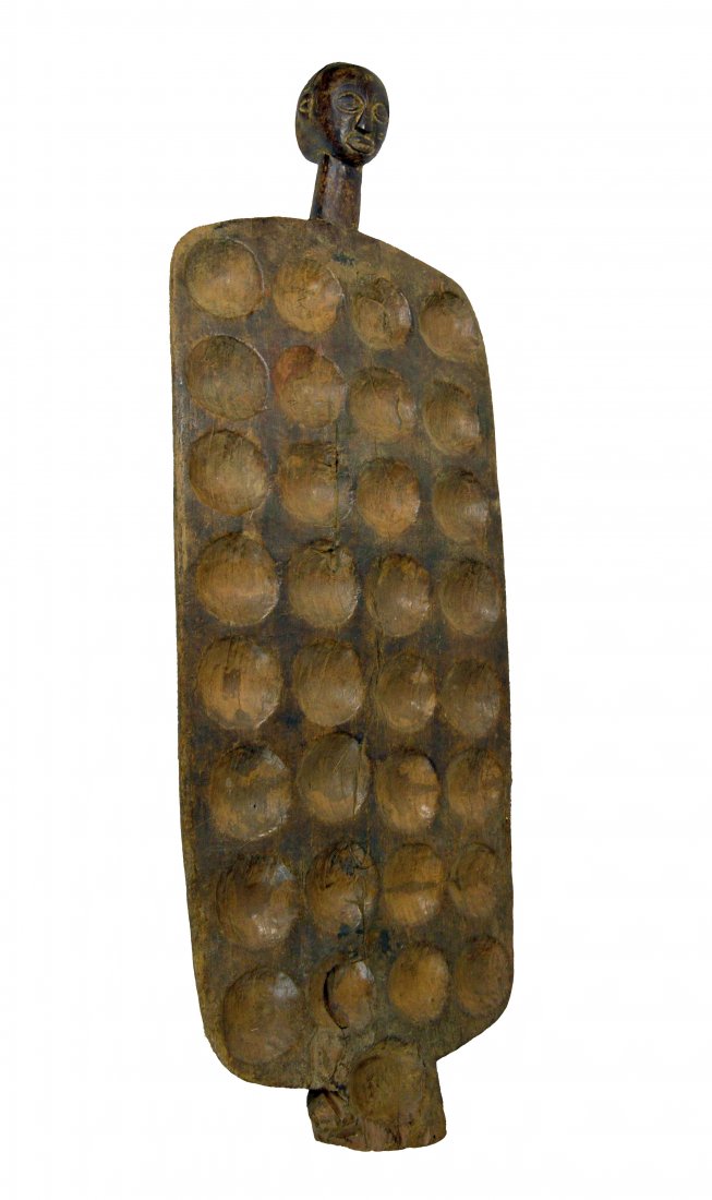 Large Heavy Luba Mancala Gameboard with Ancestor head (1 of 9)