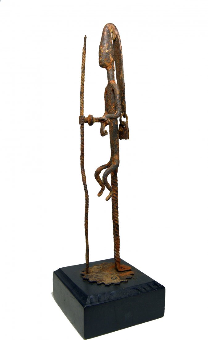 Old Dogon Hand hammered iron Ancestor sculpture (1 of 7)
