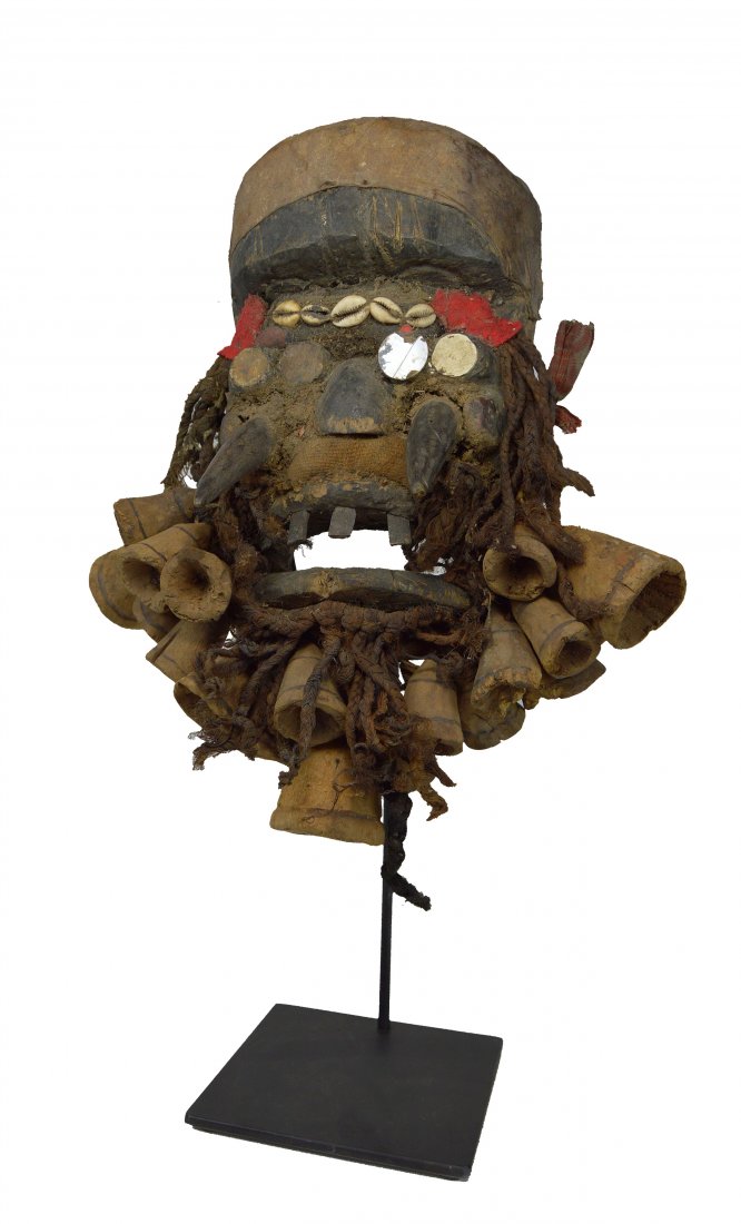 A Fierce Guere fetish style mask, African Art (1 of 7)