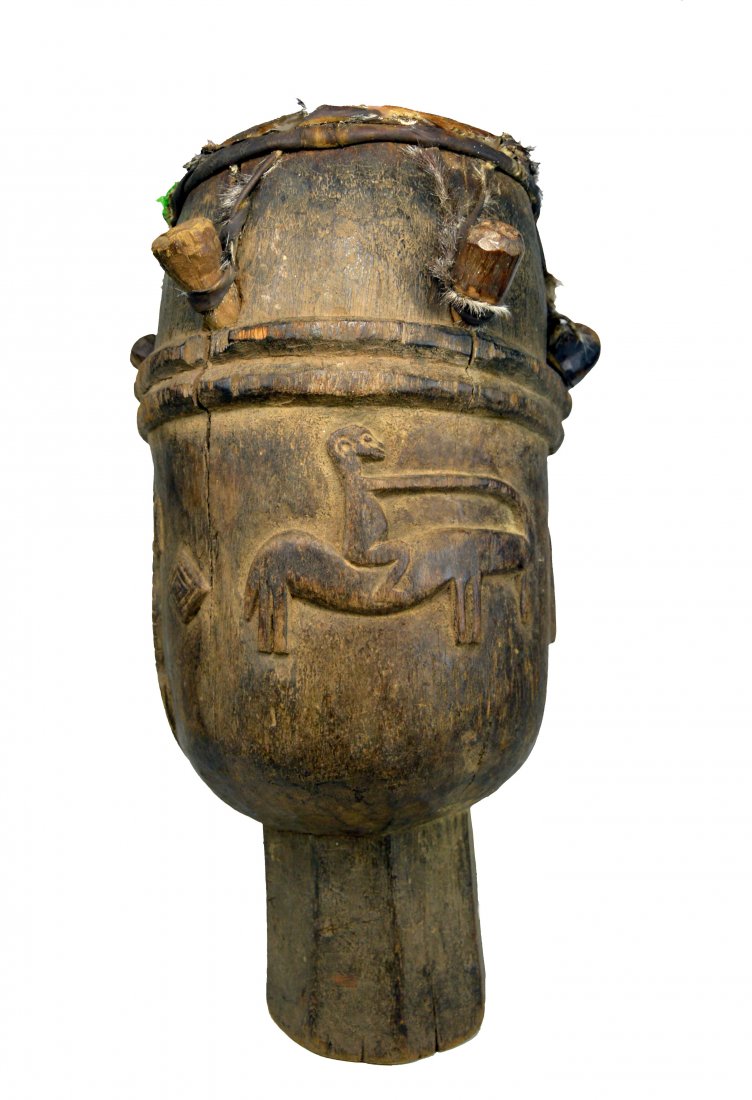Old Senufo Ceremonial Drum (1 of 4)