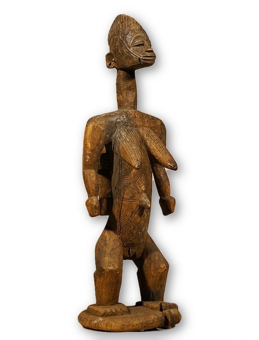 A Very Rare Old Afo Maternity Sculpture, African Art (1 of 6)