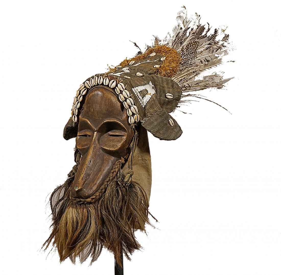 A Dan Gagon mask with Full headdress, African Art (1 of 6)
