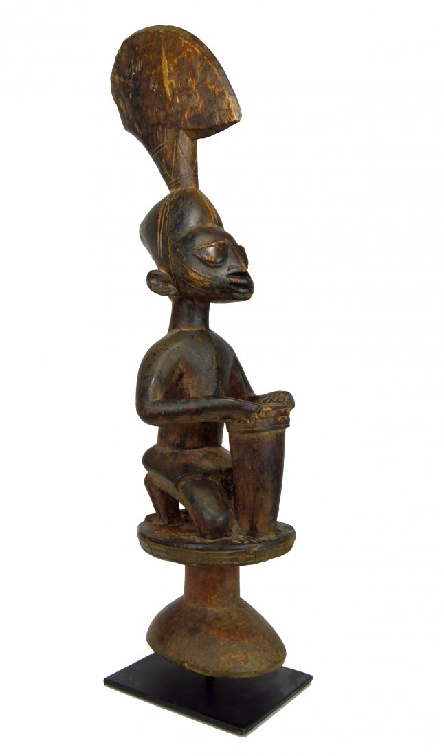 A Fine Yoruba Shango Wand with Drummer Effigy (1 of 7)