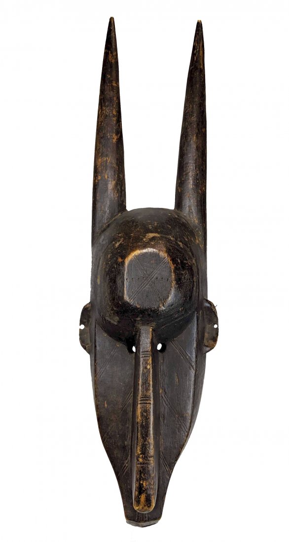Tall Horned Bamana Zoomorphic African Mask (1 of 8)