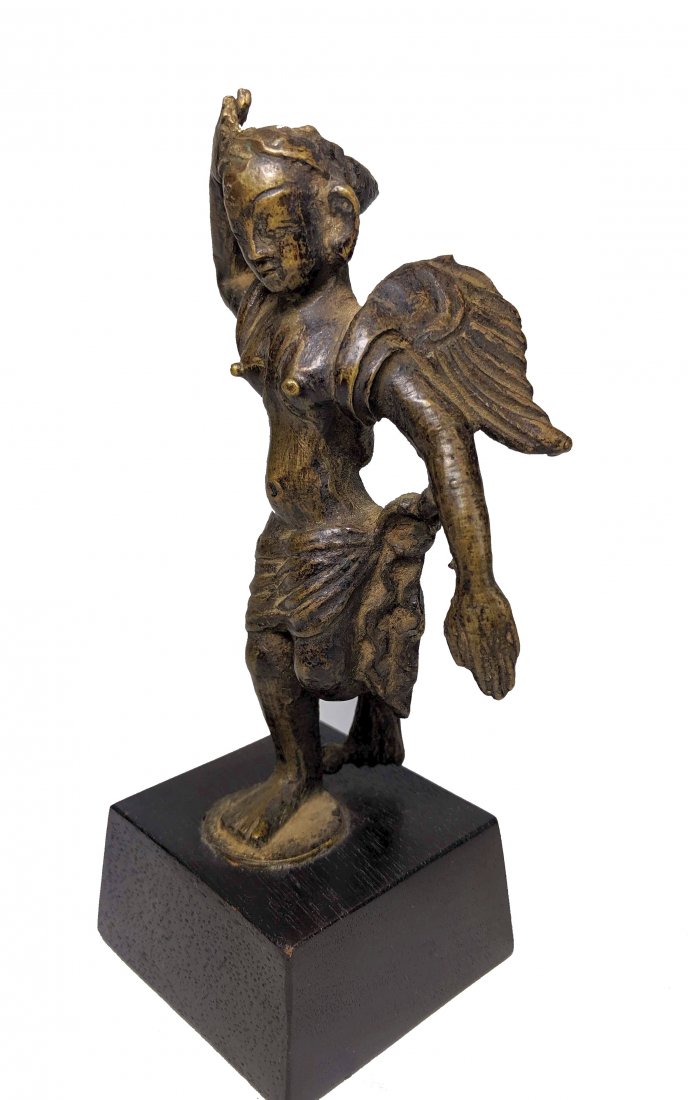 Old Indian Bronze Angel sculpture, Ex~ Banks Collection (1 of 5)