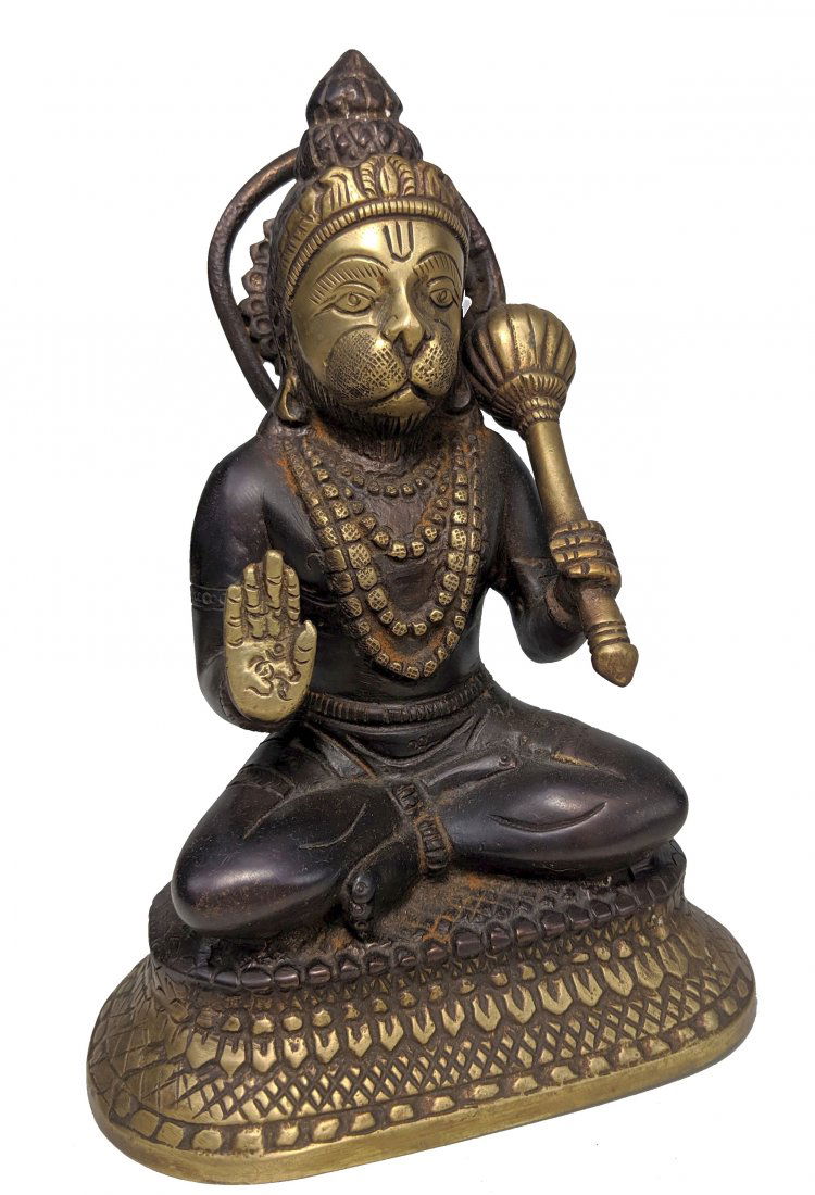 A Fine Hanuman Indian Bronze of the Monkey King (1 of 4)