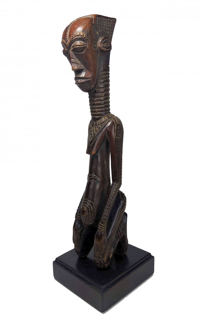 Lovely Kneeling Kuba Dengese Female effigy, African Art (1 of 3)
