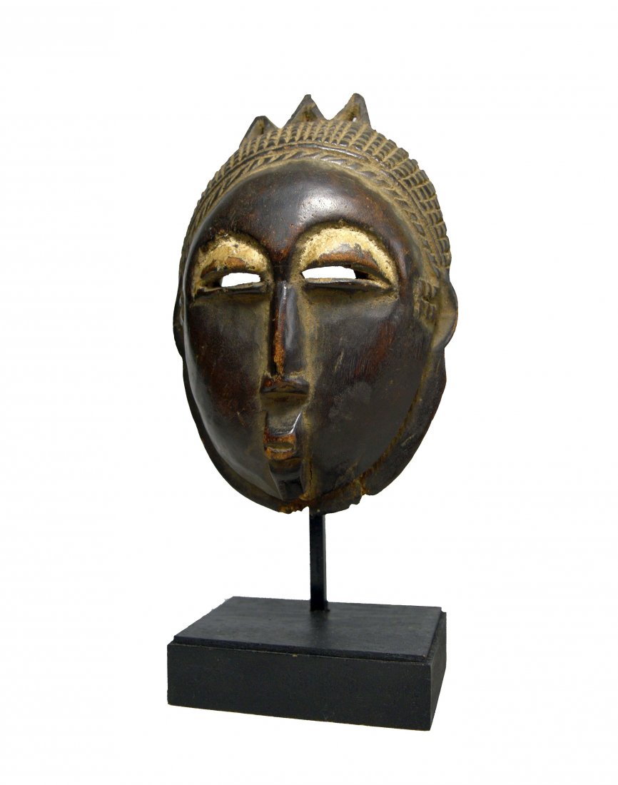 A Fine Old Baule Miniature Diviners Mask Ex Poolos Coll (1 of 7)