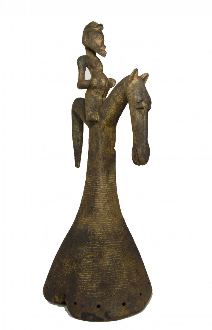 Unusual Old Bamana Horse and Rider Dance crest (1 of 8)