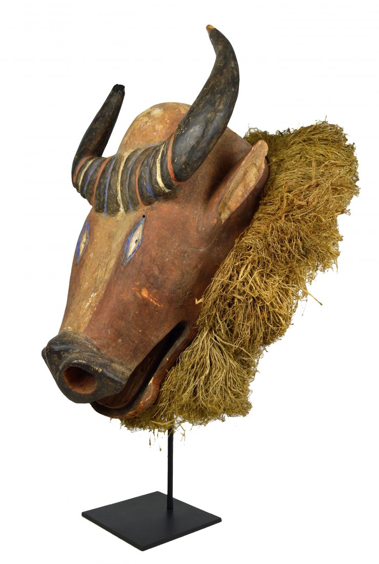 Rare Yaka Buffalo mask Collected 1965 +Bourgeois Letter (1 of 6)