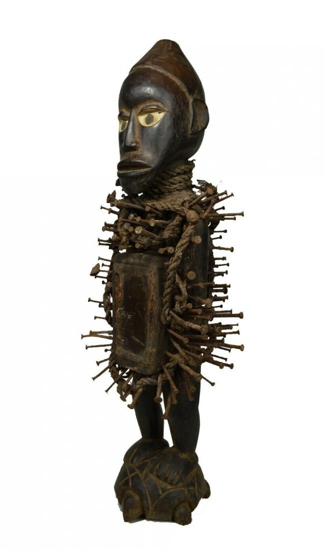 N'konde Nkisi Nail fetish on a Turtles back (1 of 6)