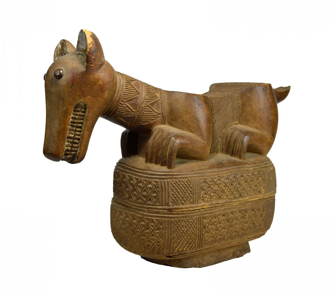 Yoruba Canine Kola Nut offering Container, African Art (1 of 14)