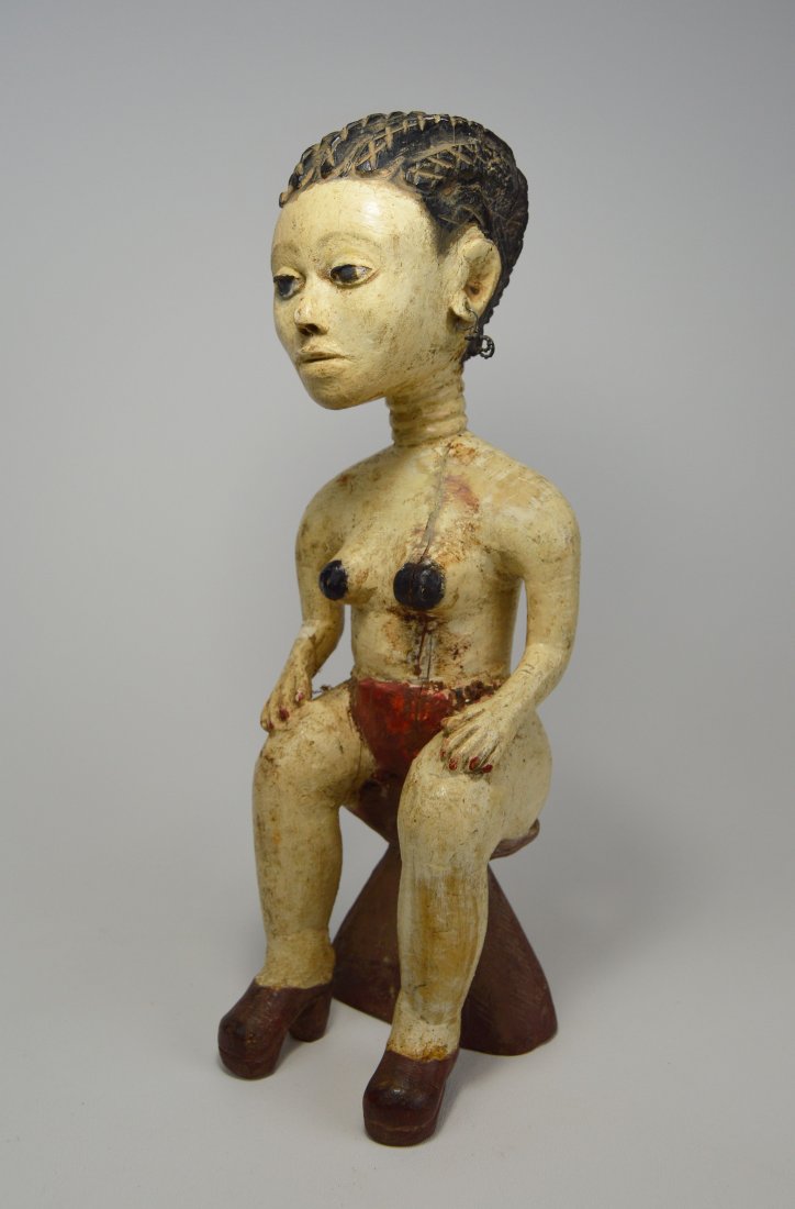 Gorgeous Old Fanti Female Sculpture, African Art (1 of 7)