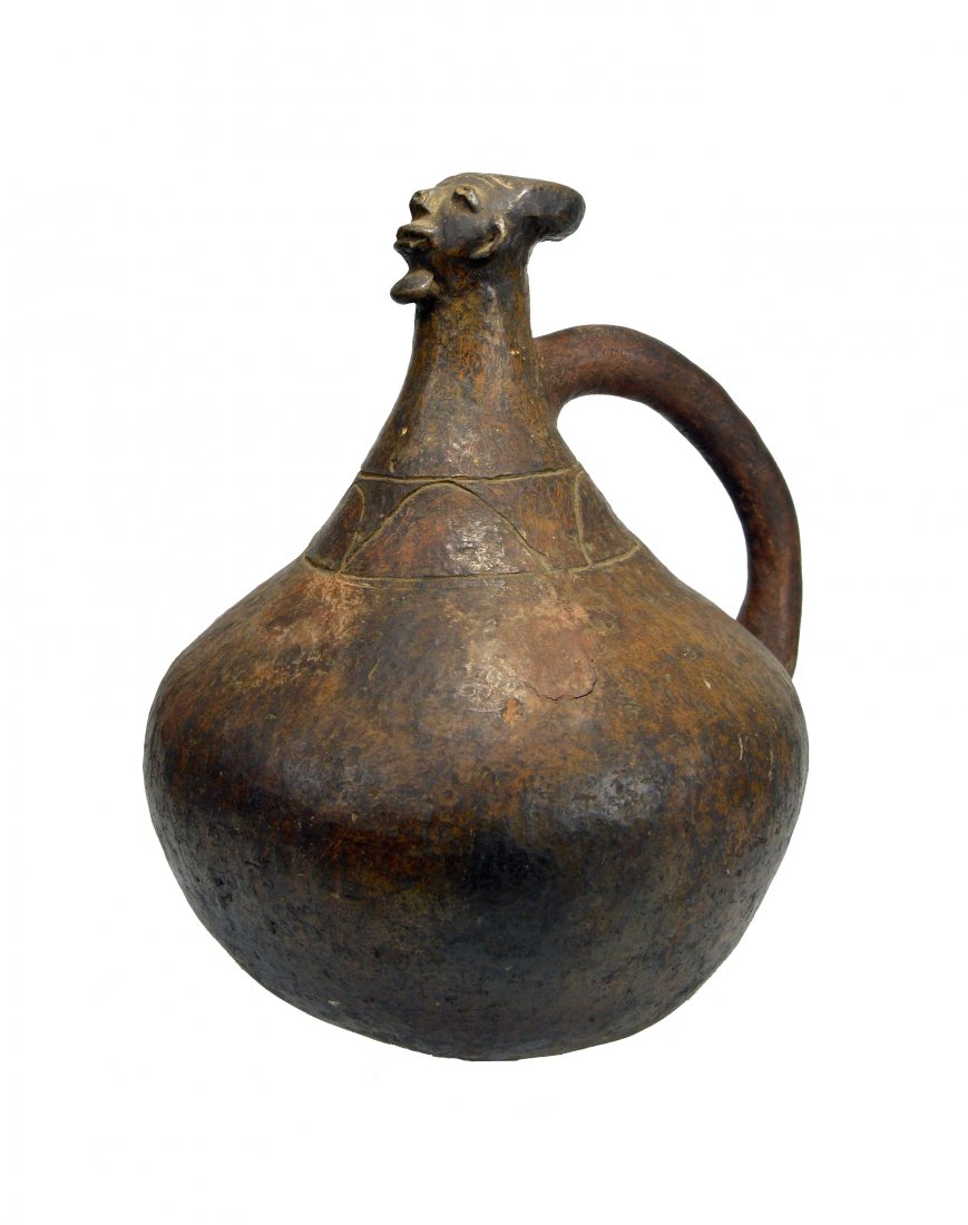 Beautiful Old Bamun Terracotta Vessel w/ Ancestor face (1 of 6)