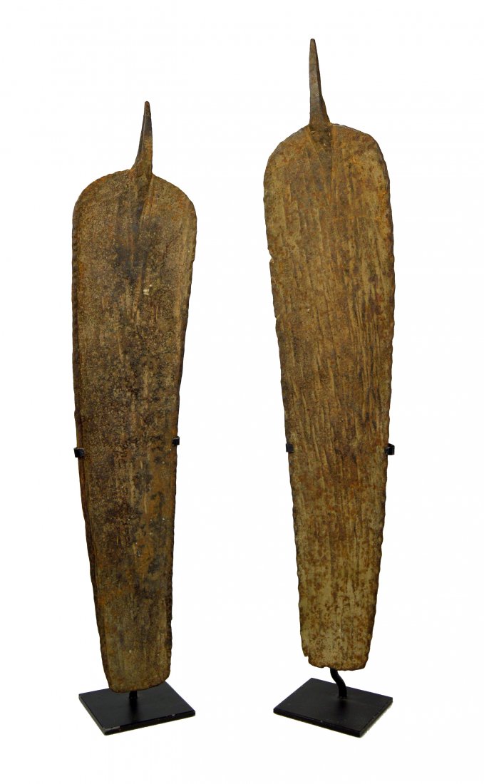 A Rare Pair of Old Nigerian Hoe Currency forms (1 of 4)