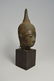 Old Bronze Buddha Head On wooden base - 2