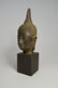 Old Bronze Buddha Head On wooden base - 3