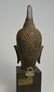 Old Bronze Buddha Head On wooden base - 5