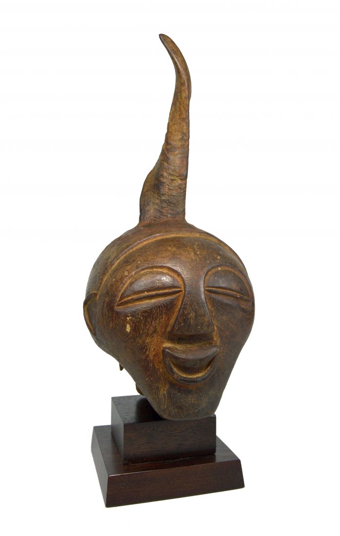 Fine Old Songye Nkisi Magic fetish Head with Horn (1 of 5)