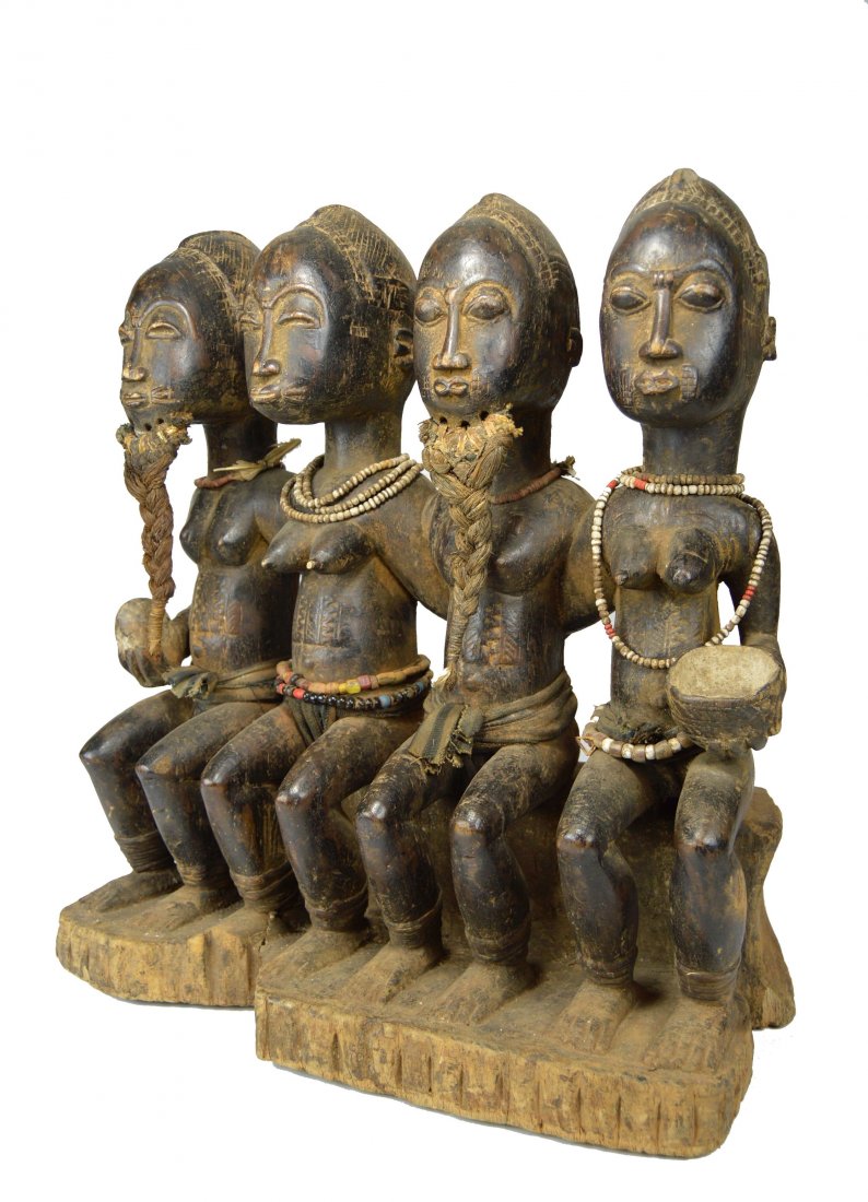 Large Baule Couples sculpture, Fine African Art (1 of 9)