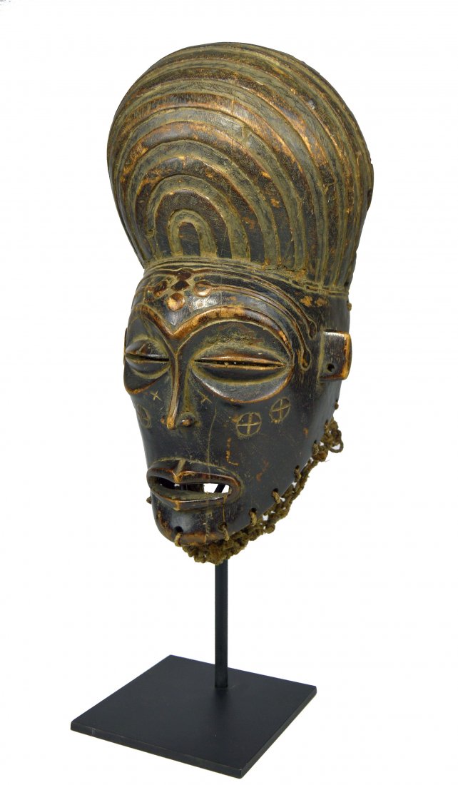 A Highly Stylized Chokwe African mask (1 of 7)