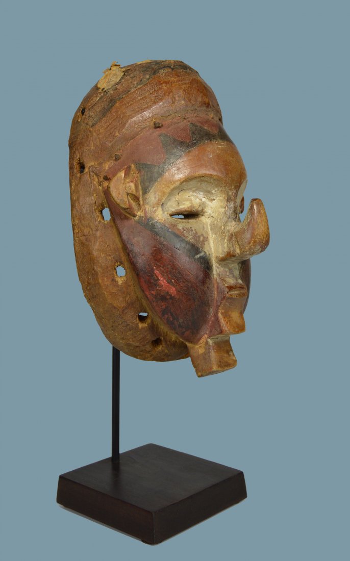 Rare Old Yaka / Nkanu Face Mask, African Art (1 of 6)