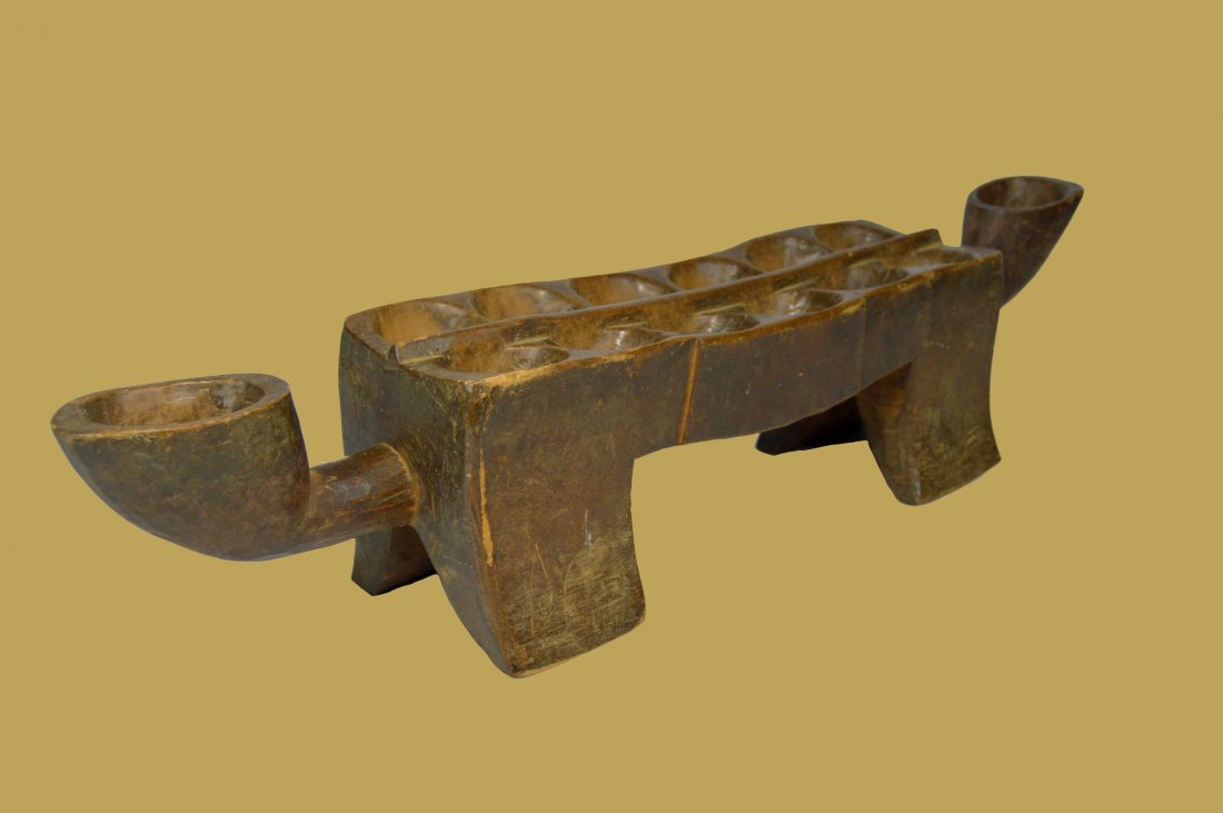 A Very Fine Old DAN Mankala Game Board Ex Fily Kieta (1 of 10)