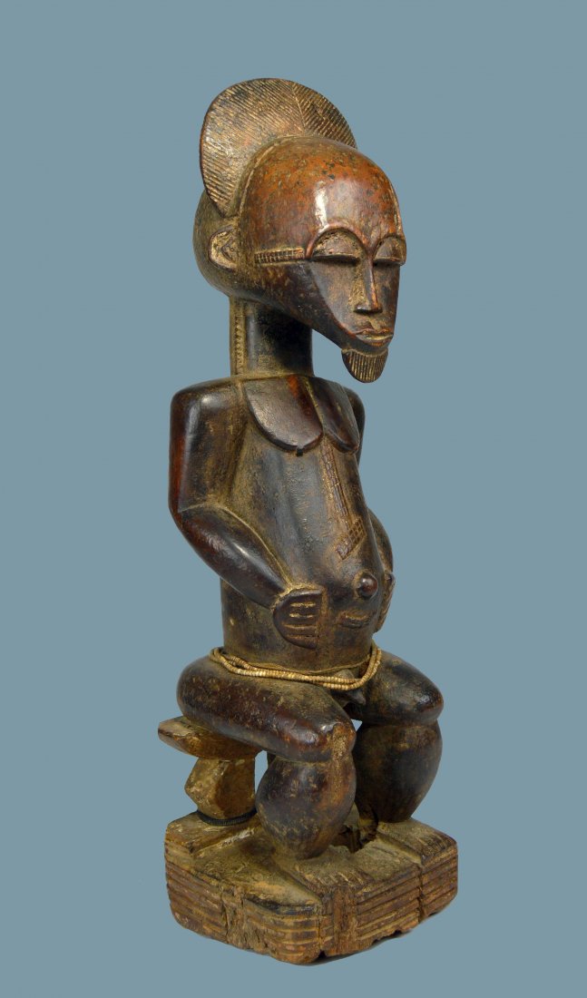 A Fine Baule male Ancestor sculpture, African Art (1 of 12)