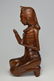 A Serene Carved Wooden Praying Balinese Woman - 4