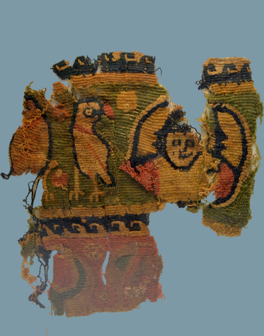 Ancient Coptic Wool Fragment 6th century Egypt (1 of 4)