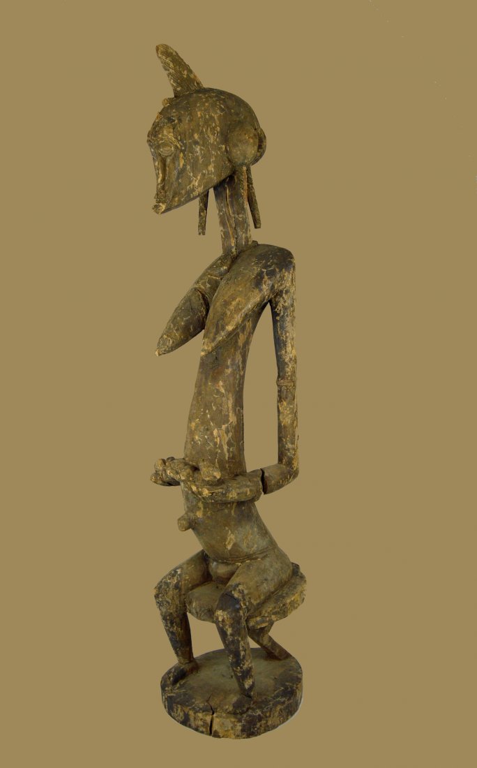 Tall Stylized Senufo Maternity Sculpture, African Art (1 of 9)